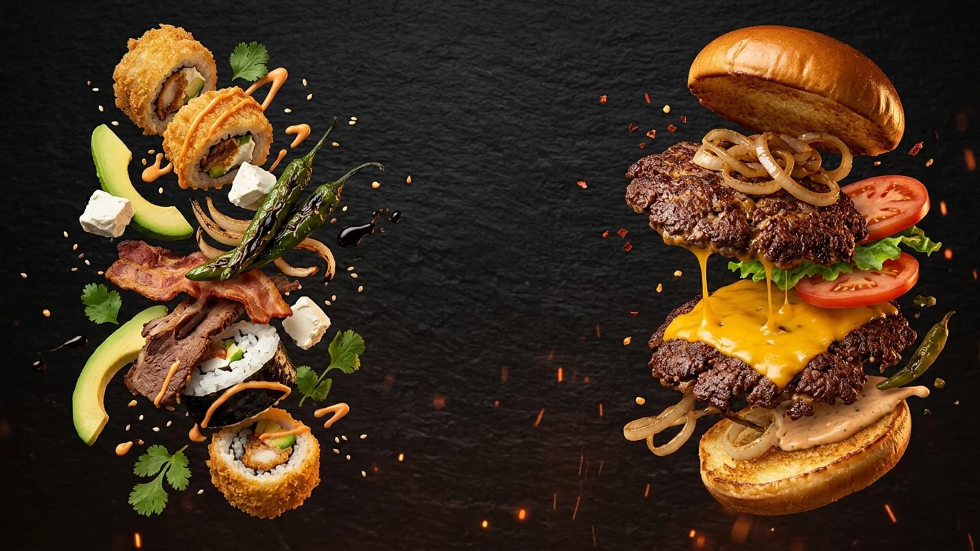 Desert Roll & Burger: Fusión de sushi sonorense y smash burgers